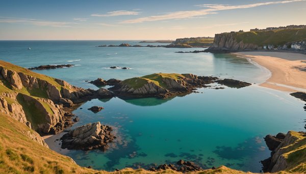 Plages et criques autour de saint-malo : criques sauvages et eaux limpides avec le camping de l'ile verte